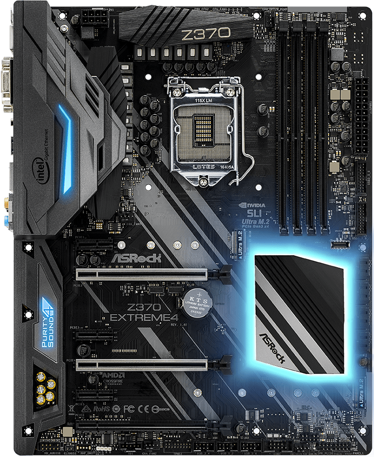 Asrock z370 extreme4 какие процессоры поддерживает